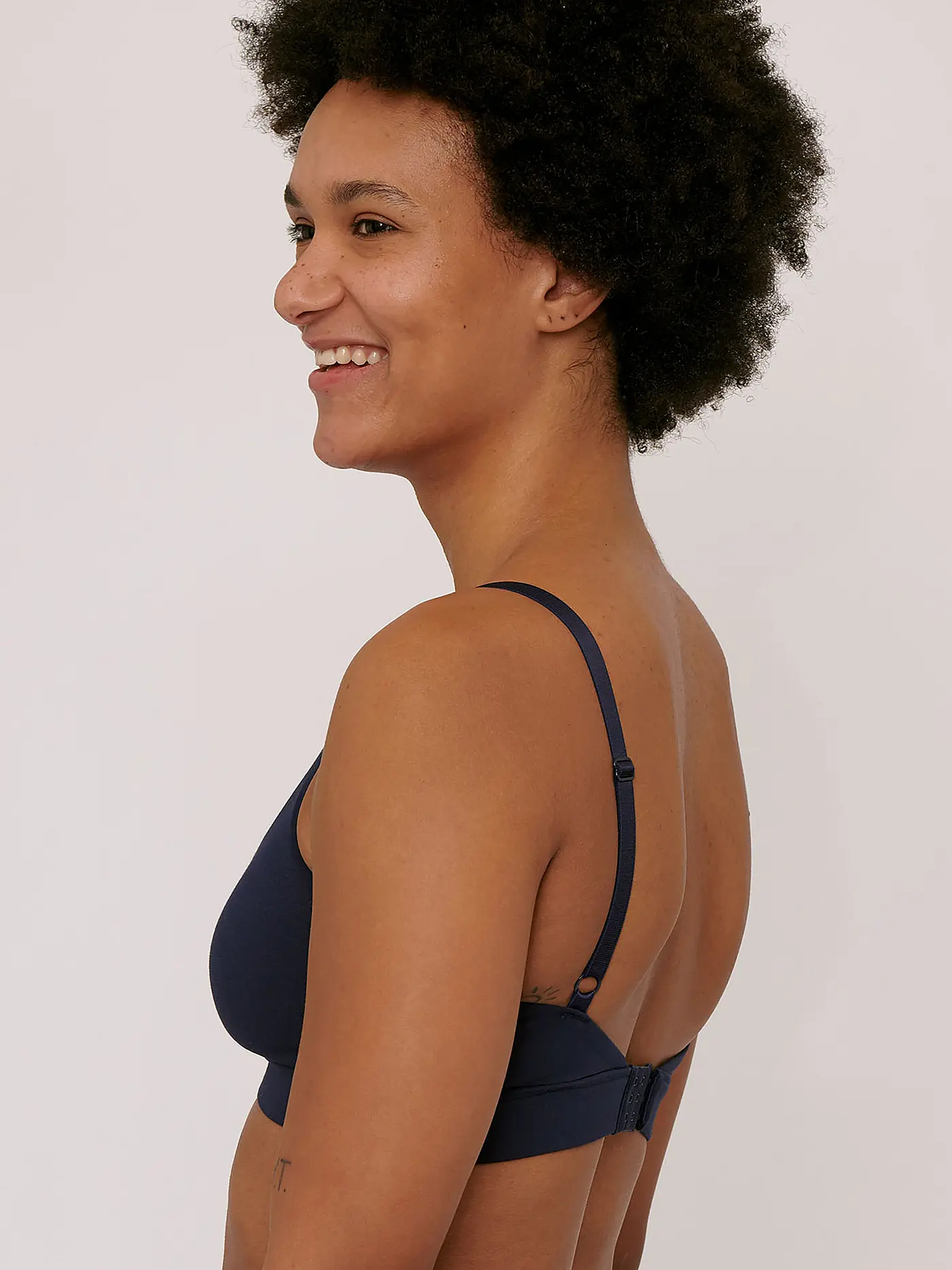 ORGANIC BASICS | Triangle BH gefüttert navy | 